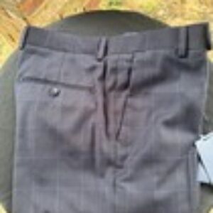 Mango Man Navy Blue Classic Dress Slim Fit Men's Pants Size NWT, Size USA 32